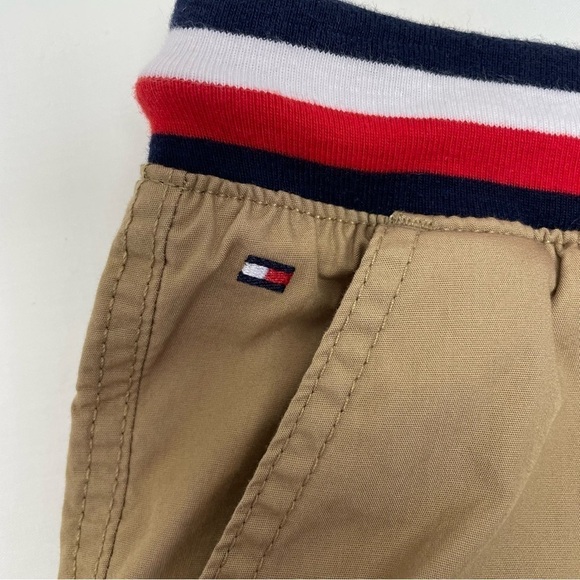 Tommy Hilfiger Cargo Shorts Draw String Khaki Brown Boy Size Medium 12/14 - Picture 3 of 9